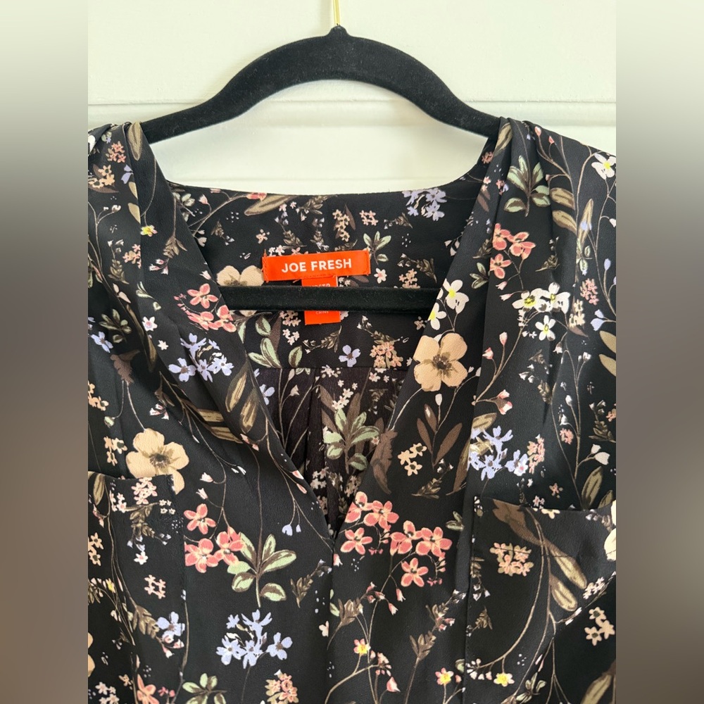 Joe fresh Floral Black Dress - Picture 7 of 12